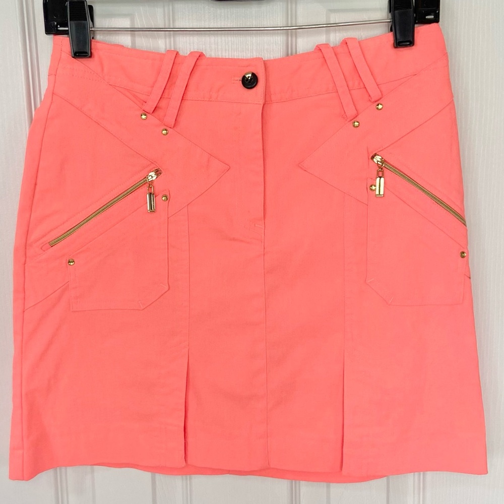 Jamie Sadock Skort Skirt Shorts Golf Tennis Pickleball Bright Coral Size 2